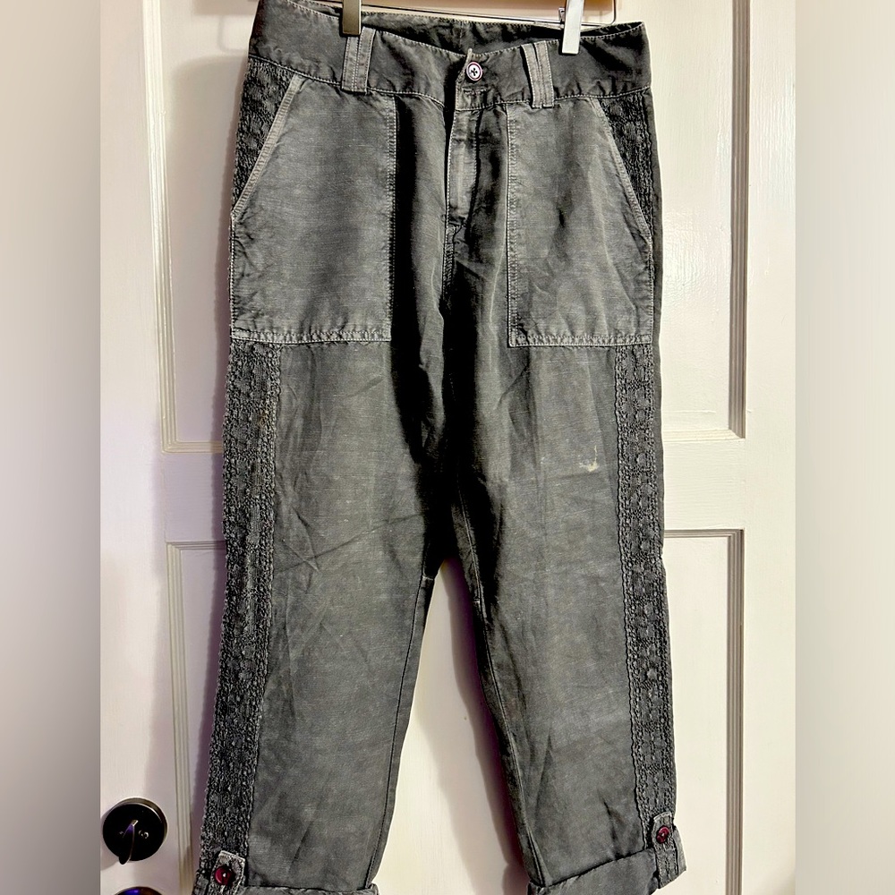 Sundance embroidered, cropped pants